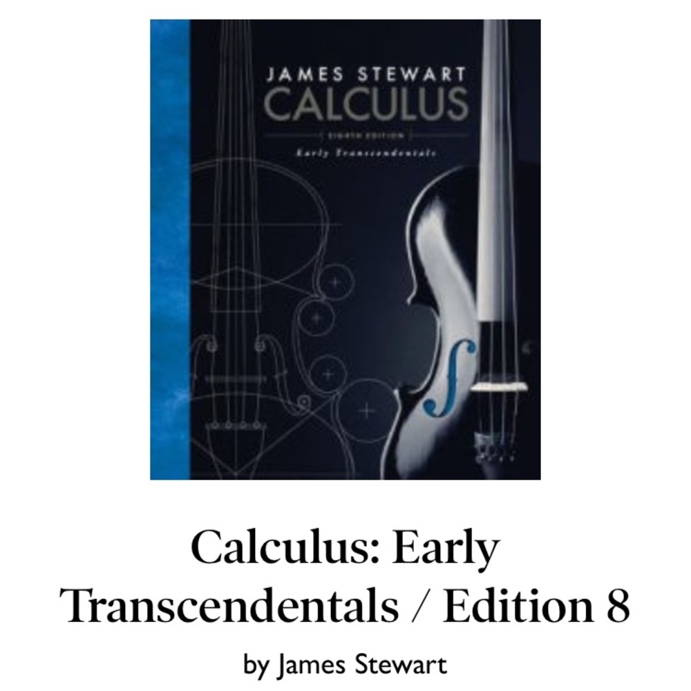 Calculus Early Transcendentals by James Stewart 8E